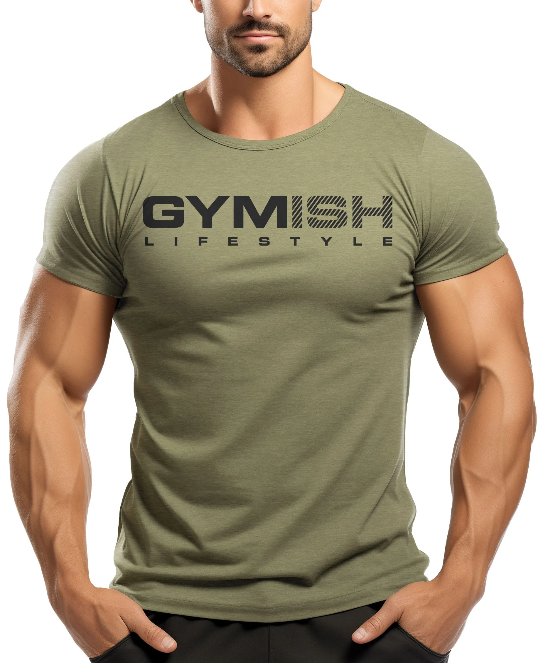 099. Mission In Progress Back Design Funny Workout Gym T-Shirt for Men
