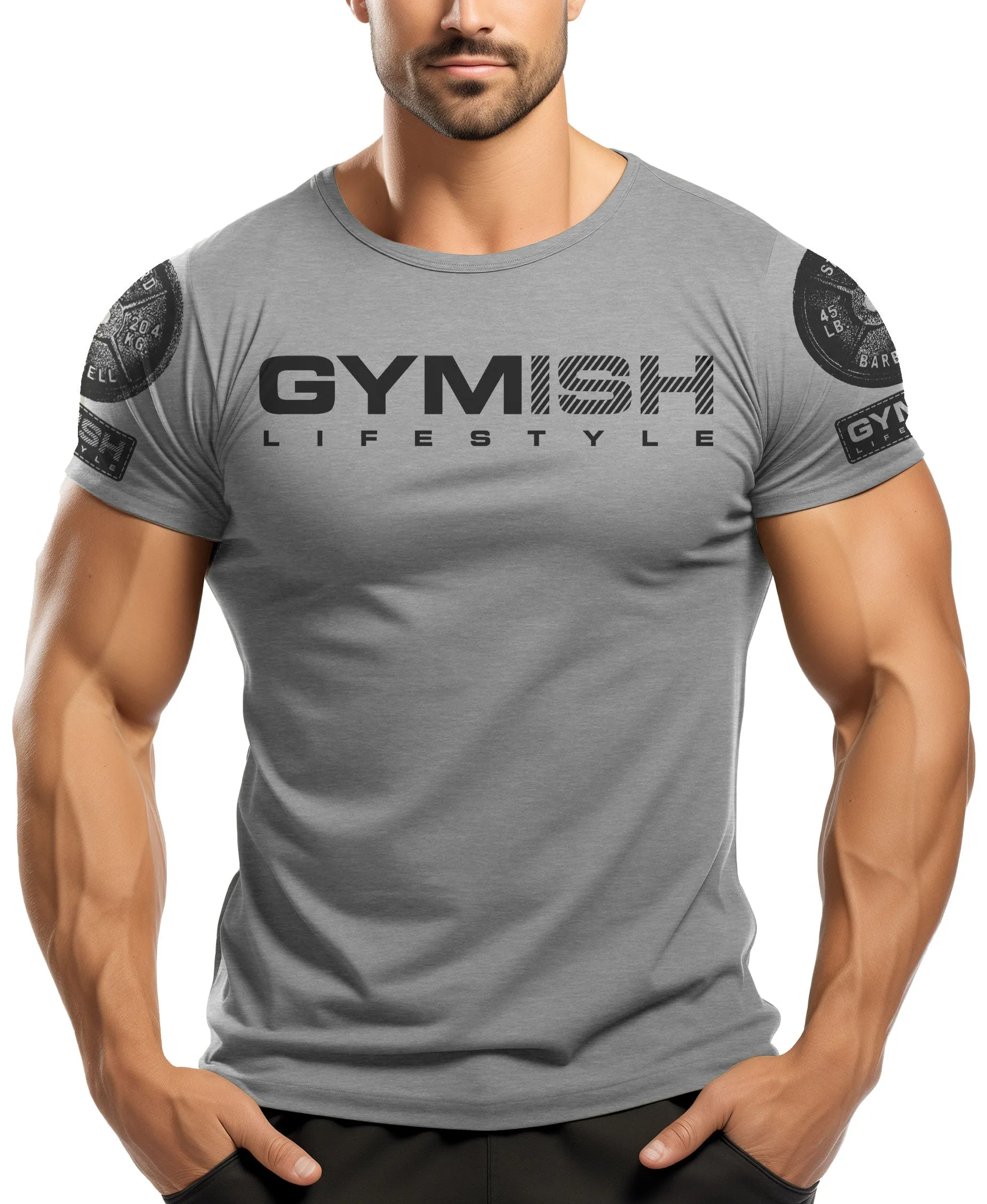 099. Mission In Progress Back Design Funny Workout Gym T-Shirt for Men