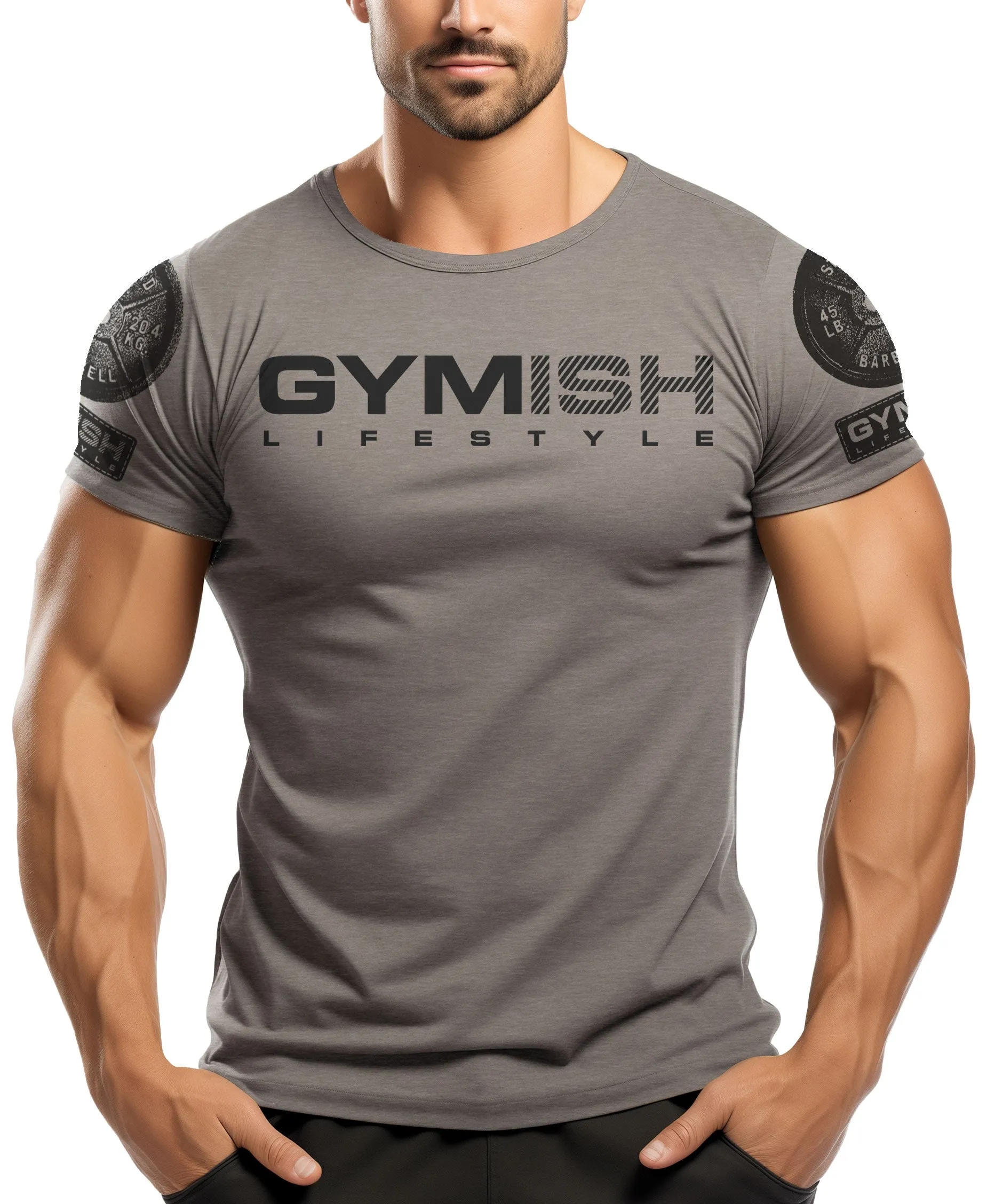 099. Mission In Progress Back Design Funny Workout Gym T-Shirt for Men