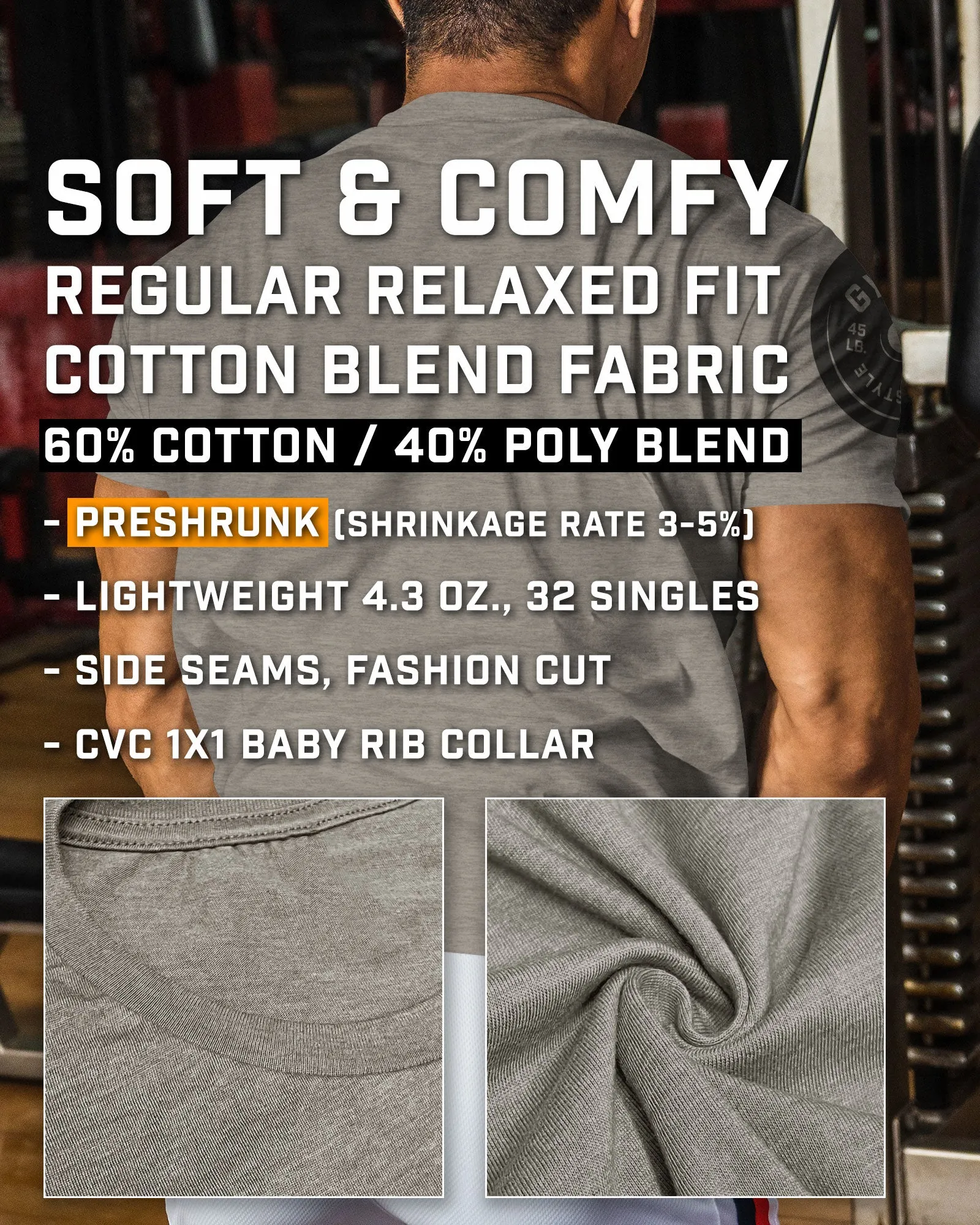 099. Mission In Progress Back Design Funny Workout Gym T-Shirt for Men