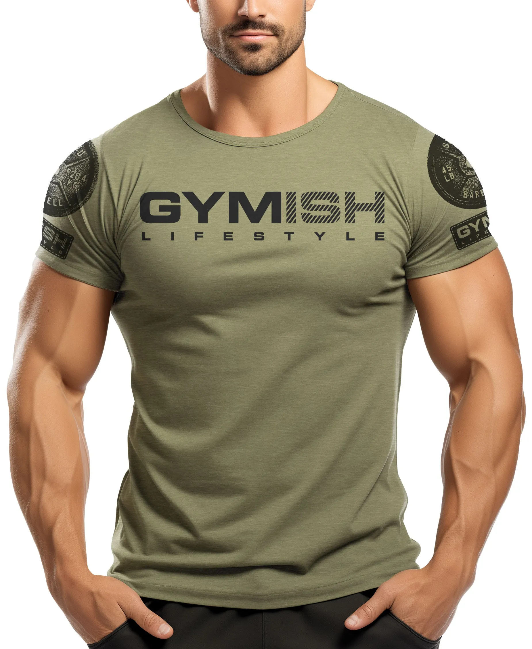 099. Mission In Progress Back Design Funny Workout Gym T-Shirt for Men