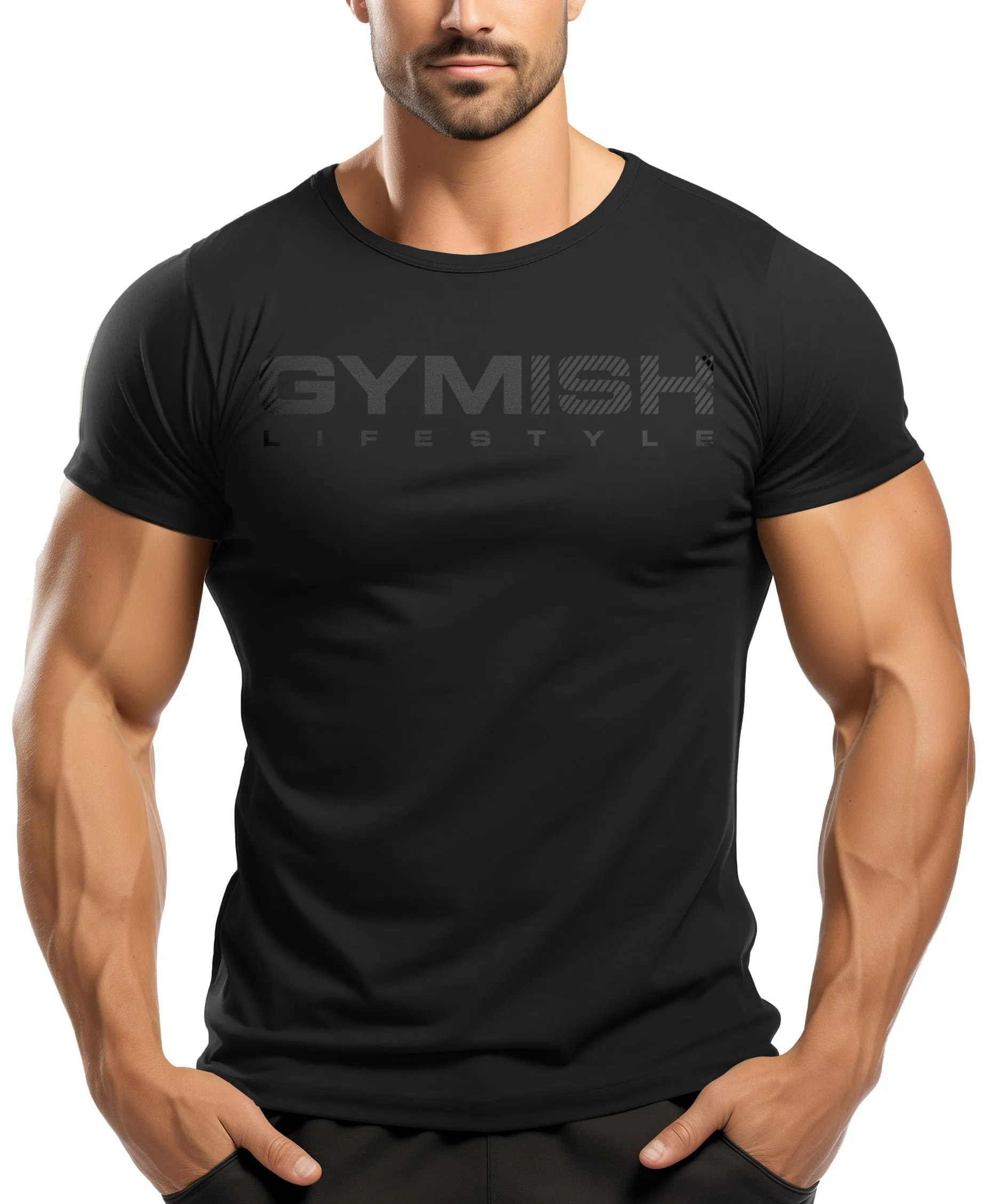 099. Mission In Progress Back Design Funny Workout Gym T-Shirt for Men