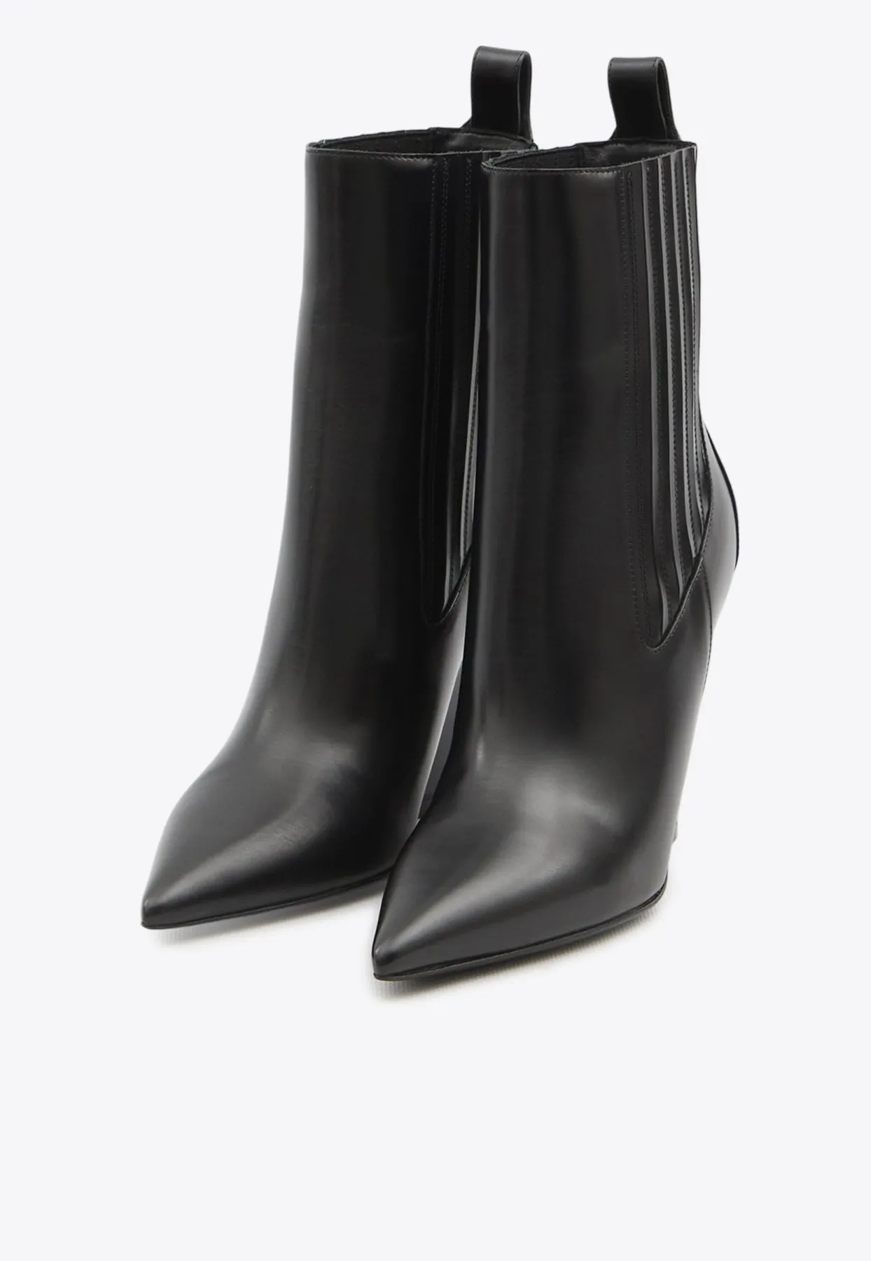 105 VLogo Lockette Leather Booties