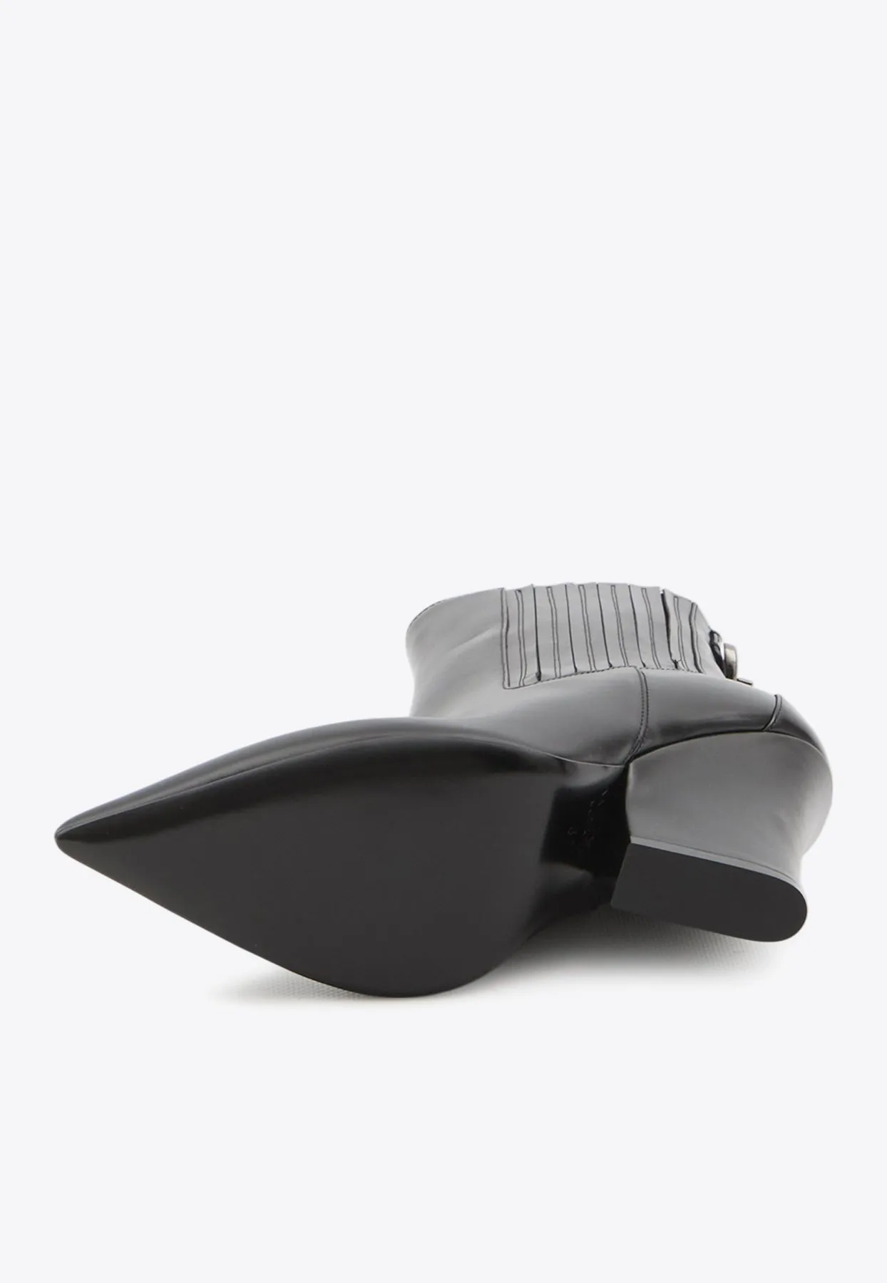105 VLogo Lockette Leather Booties