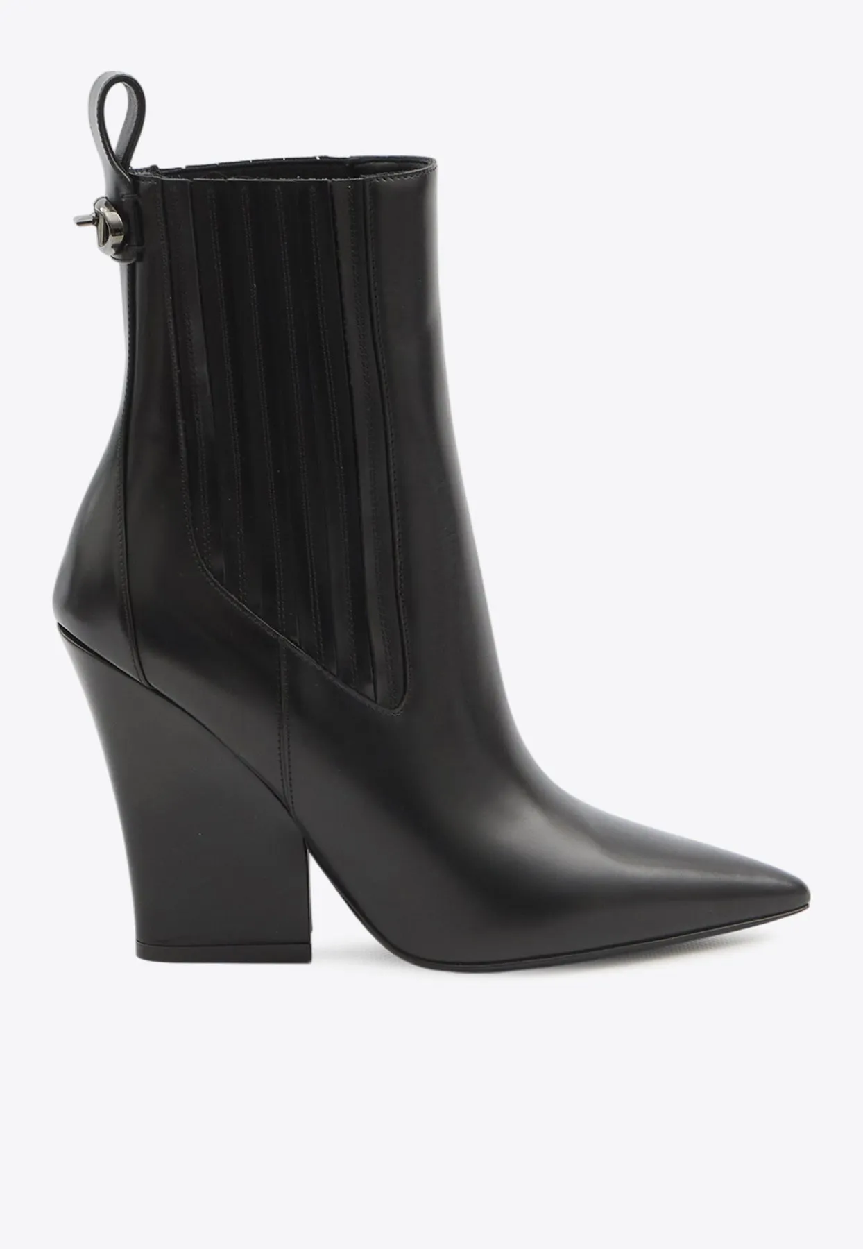 105 VLogo Lockette Leather Booties
