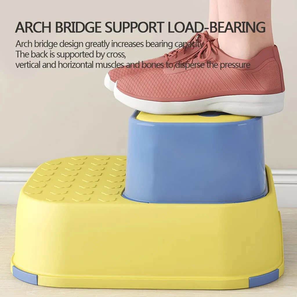 2-in-1 Practical Non-Slip Step Stool for Kids-Blue