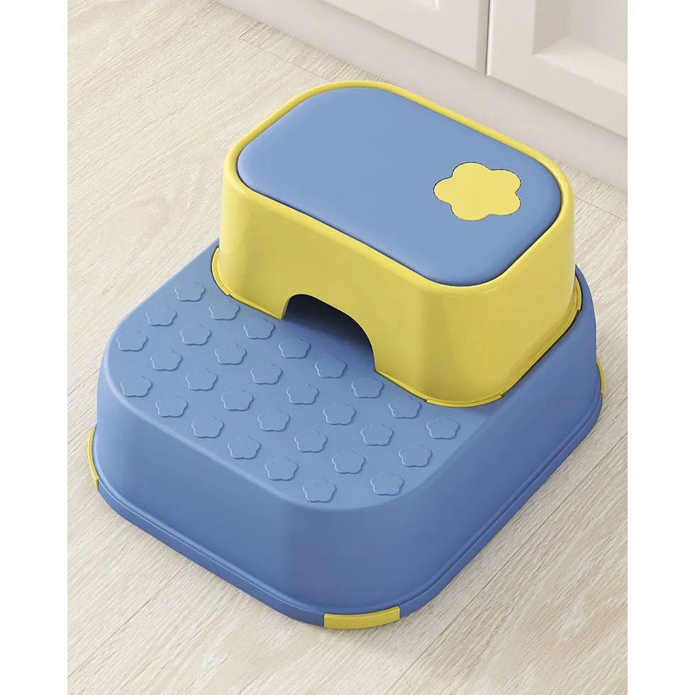 2-in-1 Practical Non-Slip Step Stool for Kids-Blue