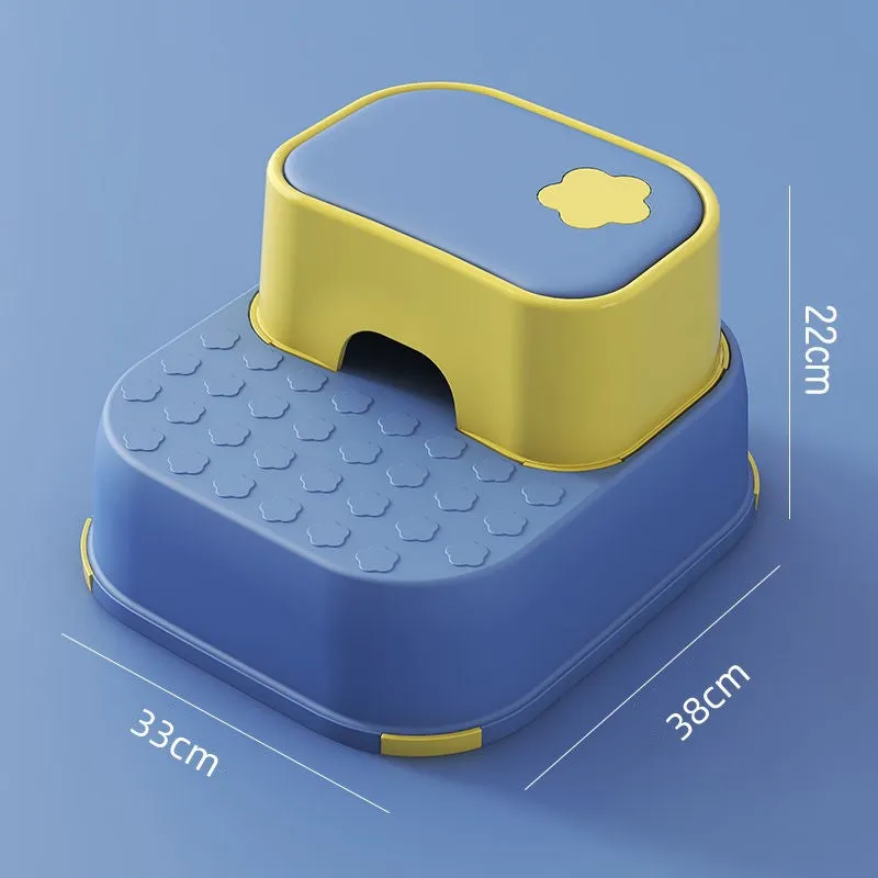 2-in-1 Practical Non-Slip Step Stool for Kids-Blue