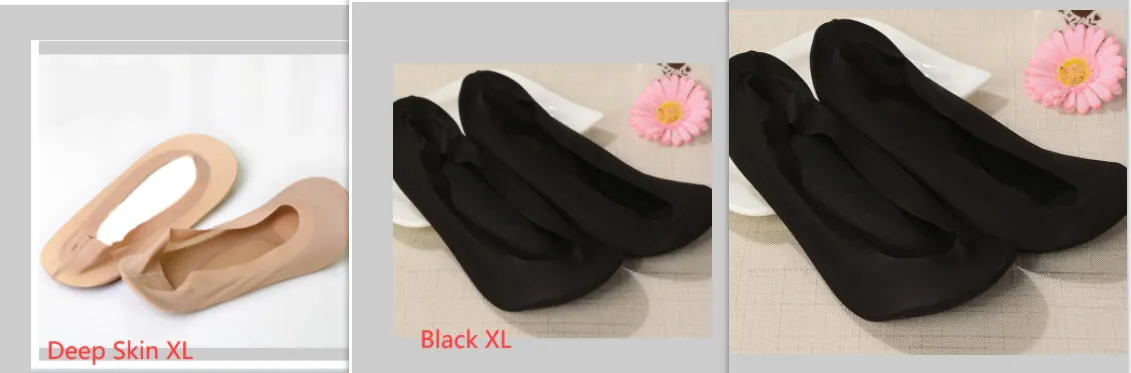 3D Arch Foot Massage Health Care Women Summer Socks Ice Silk Socks Shallow Mouth Silica Gel Invisible Slippers Feet Care