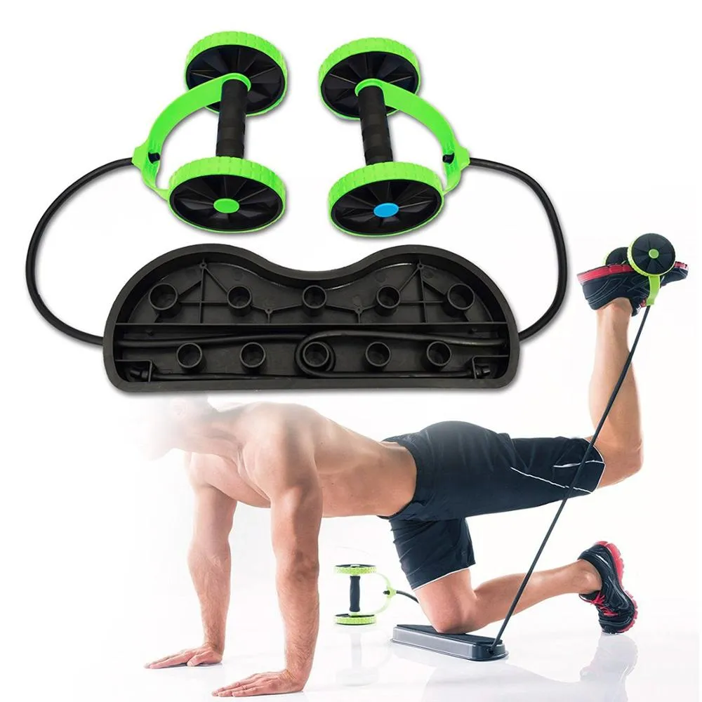 4 Wheels Abdominal Muscle Roller Exercise Equipment