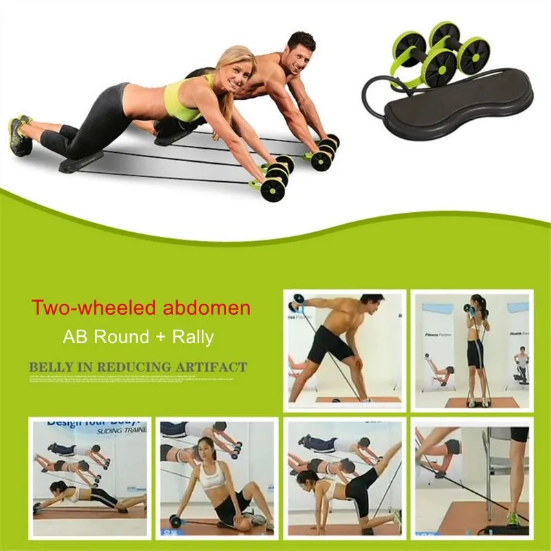 4 Wheels Abdominal Muscle Roller Exercise Equipment