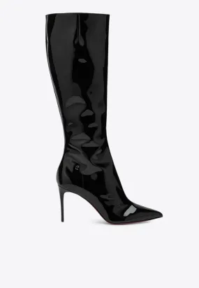95 Patent Leather Knee-High Boots