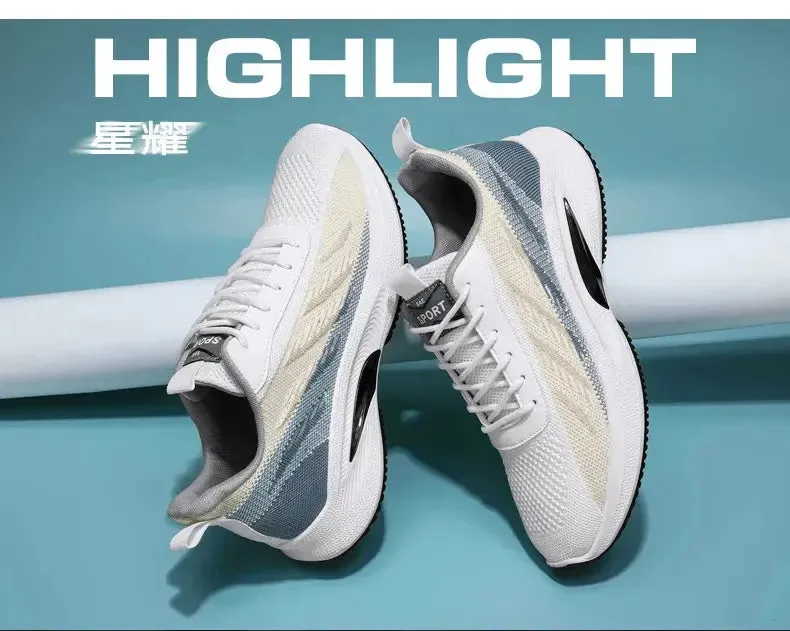 A Pair Of Unisex Casual Sneakers Stylish And Light Suitable For Running