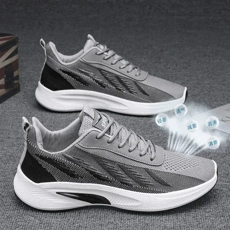 A Pair Of Unisex Casual Sneakers Stylish And Light Suitable For Running