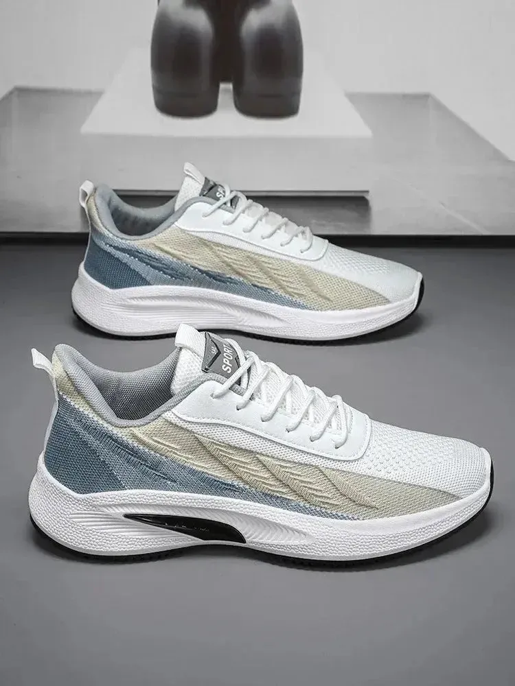A Pair Of Unisex Casual Sneakers Stylish And Light Suitable For Running