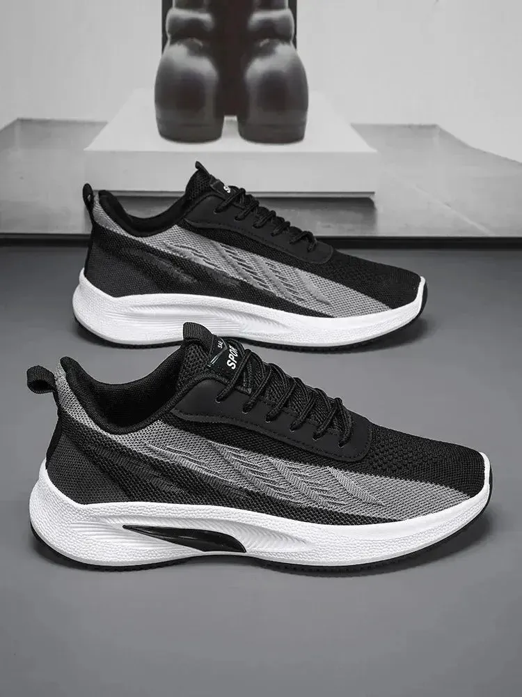 A Pair Of Unisex Casual Sneakers Stylish And Light Suitable For Running