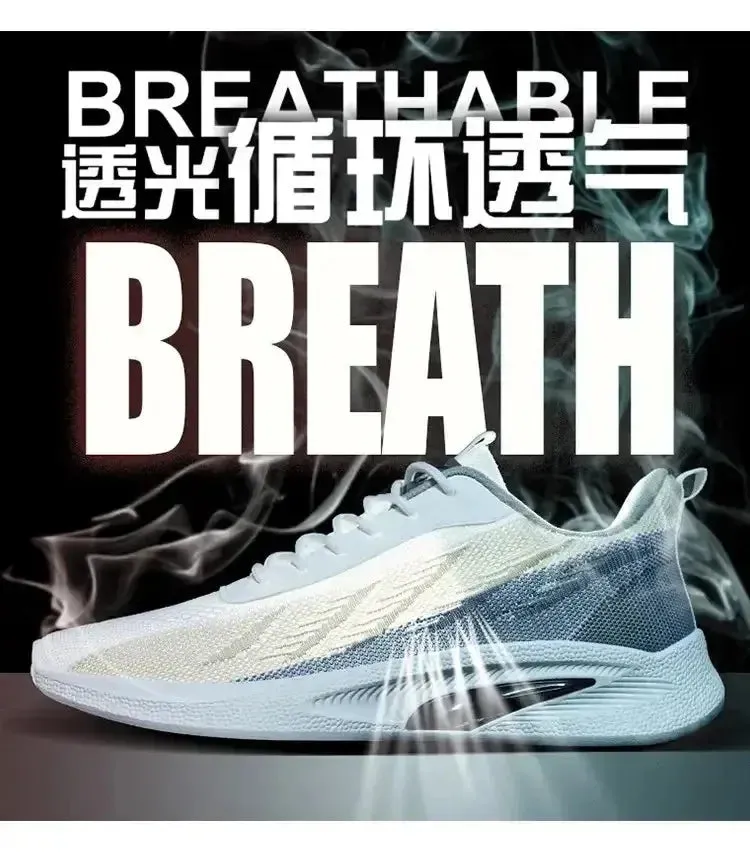A Pair Of Unisex Casual Sneakers Stylish And Light Suitable For Running