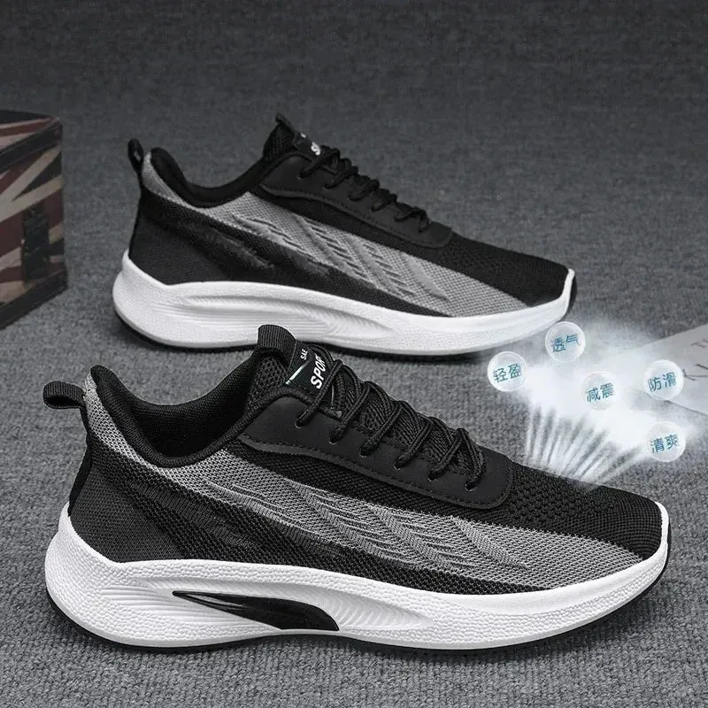 A Pair Of Unisex Casual Sneakers Stylish And Light Suitable For Running
