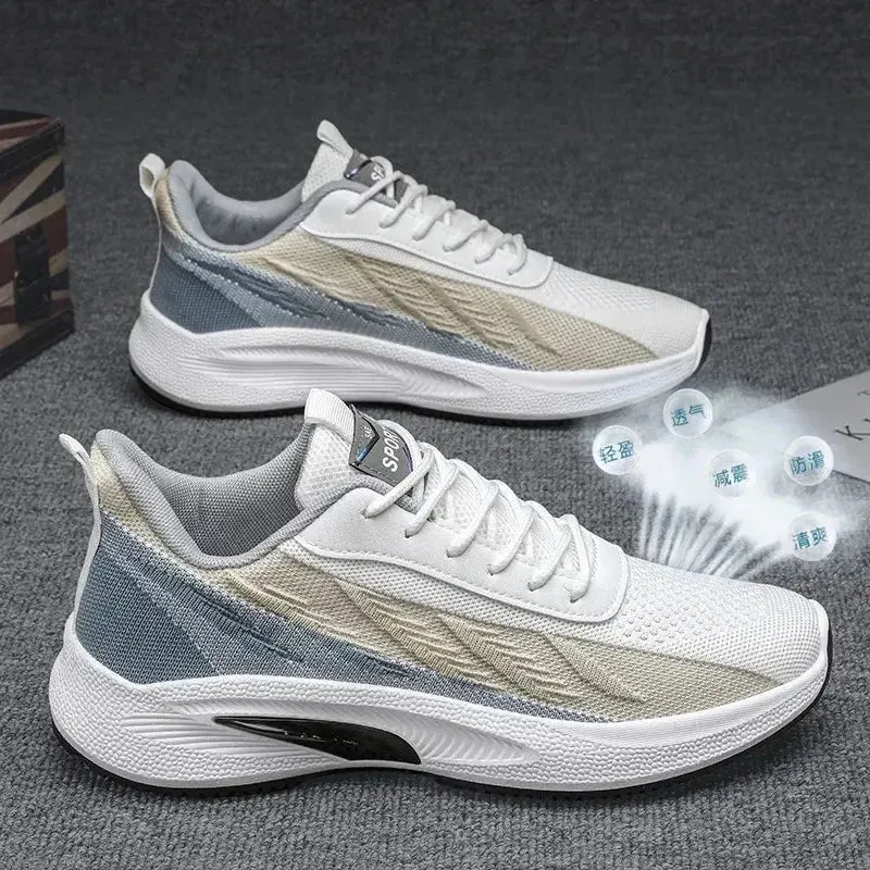 A Pair Of Unisex Casual Sneakers Stylish And Light Suitable For Running