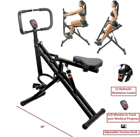 Abdominal Squat Glutes Workout Crunch Cardio Exercise Horse Rider