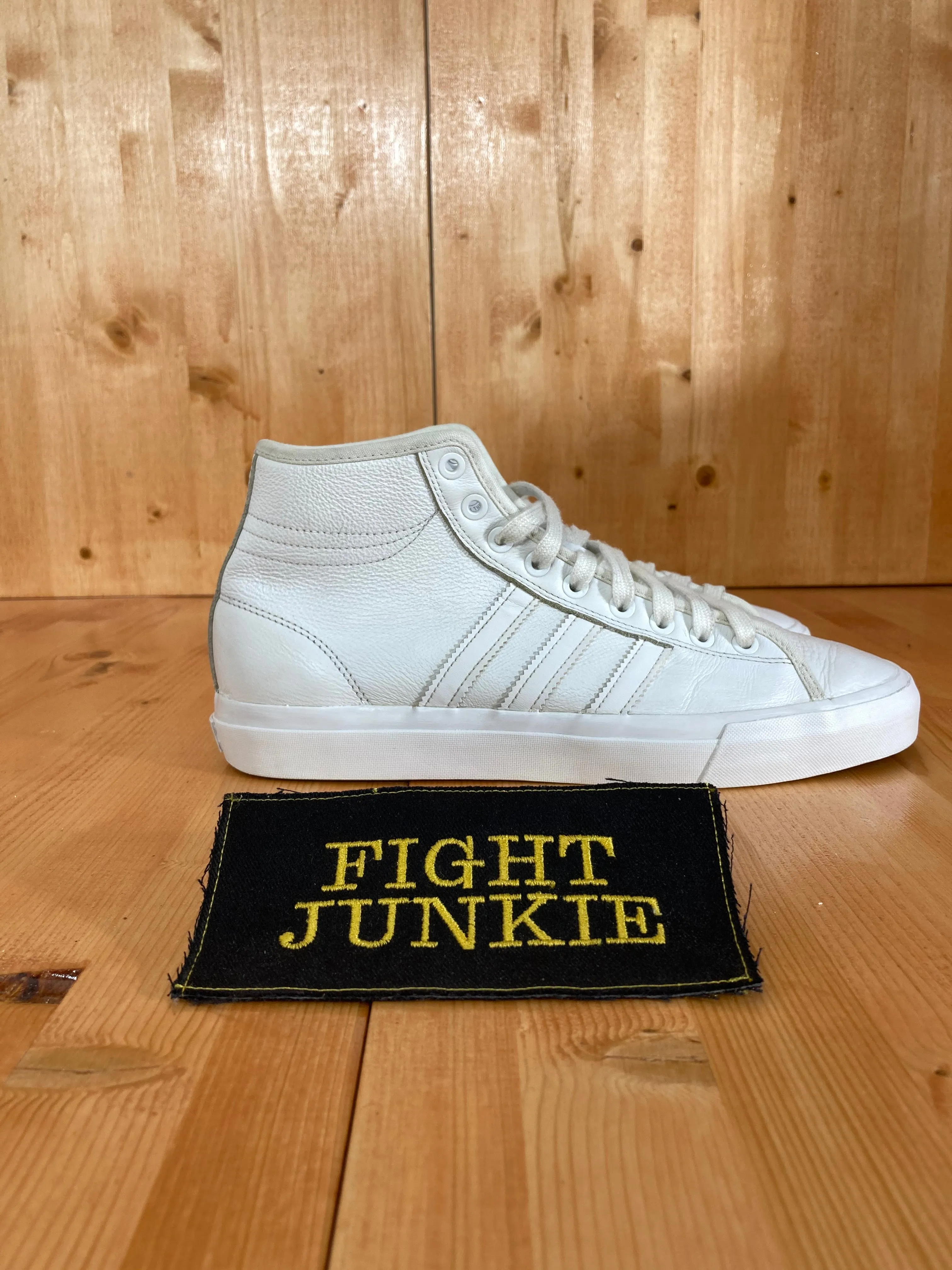 ADIDAS MATCHCOURT HIGH RX Men Size 9 Leather Shoes Sneakers