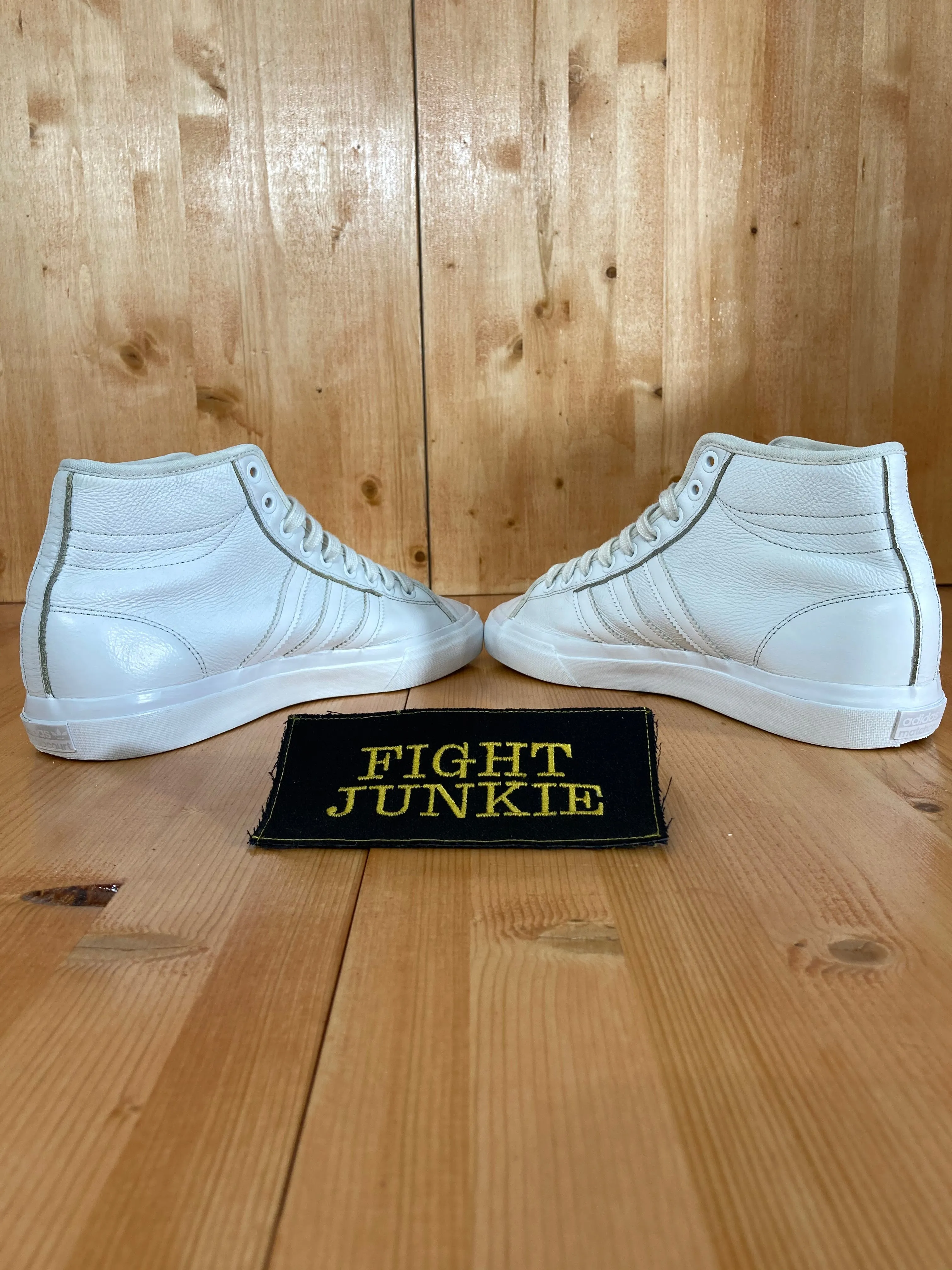 ADIDAS MATCHCOURT HIGH RX Men Size 9 Leather Shoes Sneakers