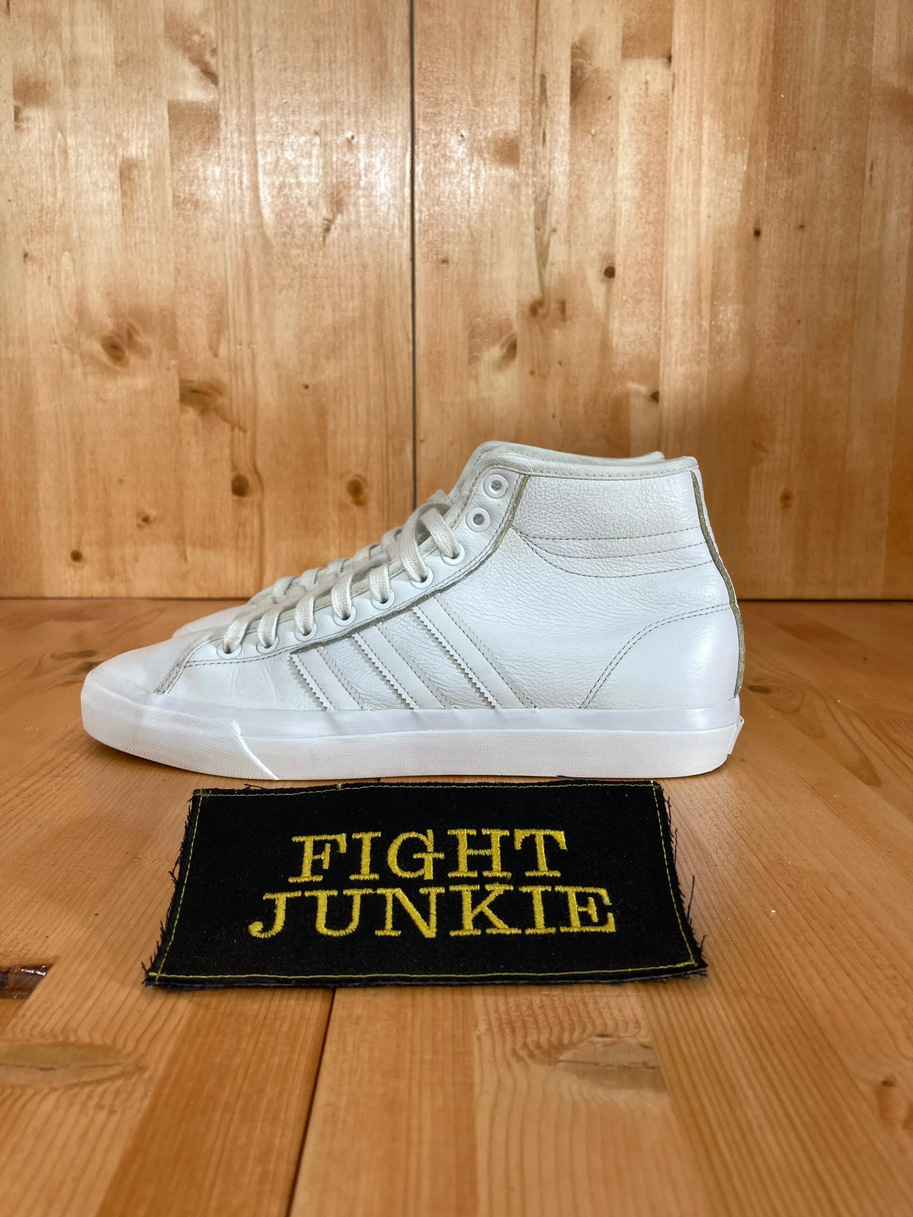ADIDAS MATCHCOURT HIGH RX Men Size 9 Leather Shoes Sneakers