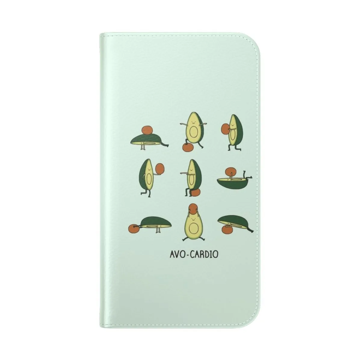Avocado Themed Flip Phone Case for Fitness & Exercise