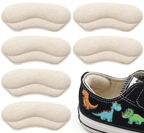 Beautulip Heel Grips for Kids and Women, Add Volume to Too Large Shoe Inserts Girls and Boys Child Adhesive Back of Heel Cushions (Beige) Beige