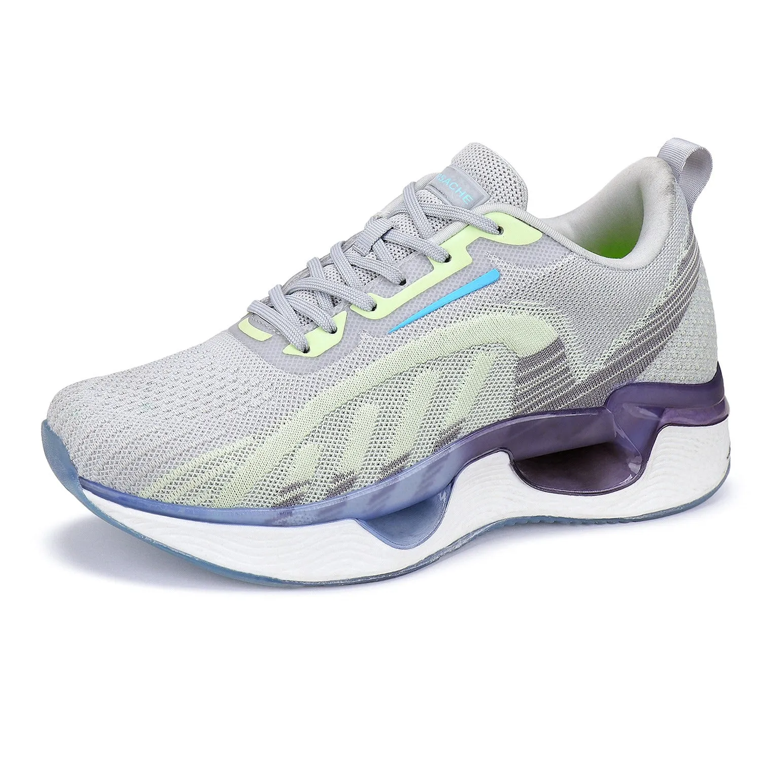 Bersache Lightweight Casual Sneaker Shoes For Men Grey-9061