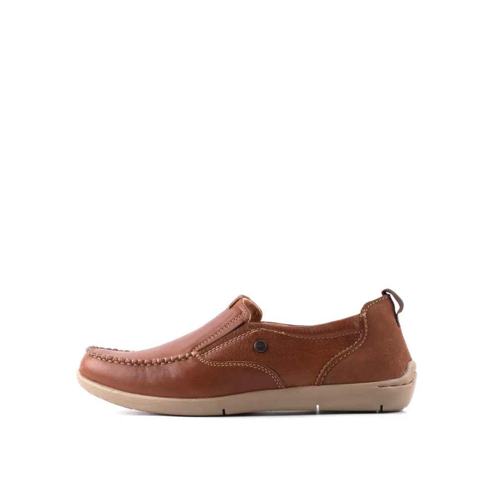camel active Leather Smooth Slip On Men Brown RASCO 872401-AM1SV-3