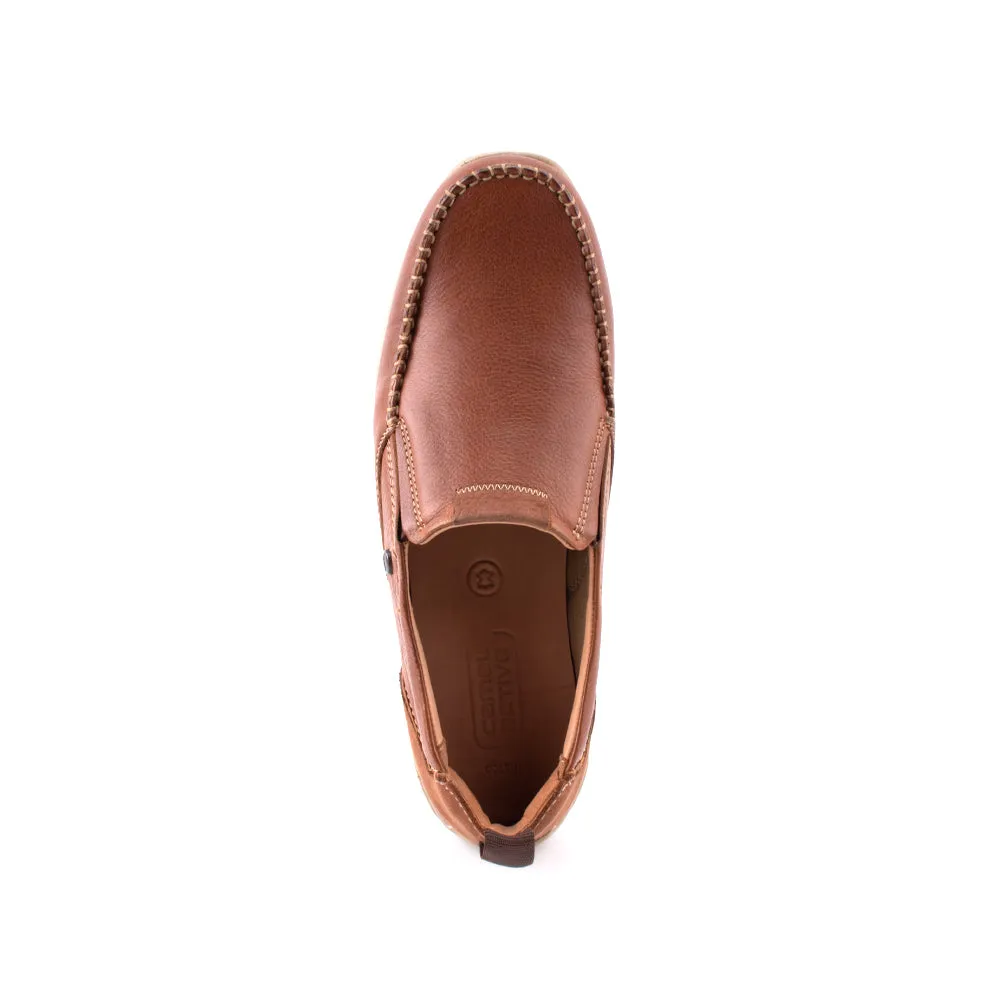 camel active Leather Smooth Slip On Men Brown RASCO 872401-AM1SV-3