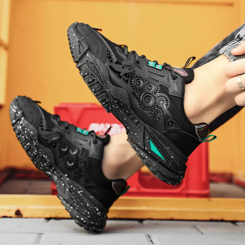 Chunky Mens Shoes - Velzard The Wheels Sneakers