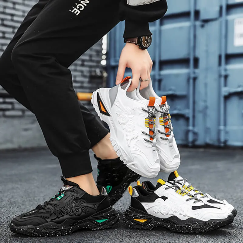 Chunky Mens Shoes - Velzard The Wheels Sneakers