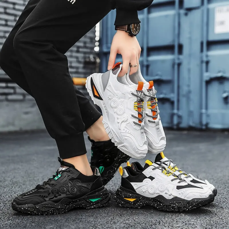 Chunky Mens Shoes - Velzard The Wheels Sneakers