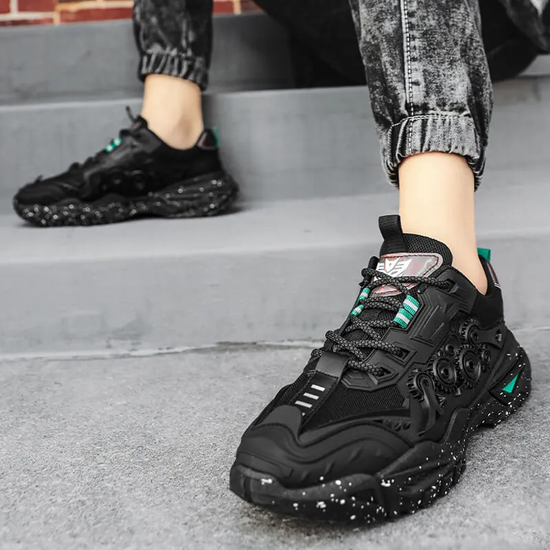 Chunky Mens Shoes - Velzard The Wheels Sneakers