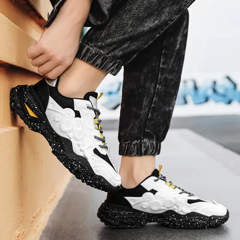 Chunky Mens Shoes - Velzard The Wheels Sneakers