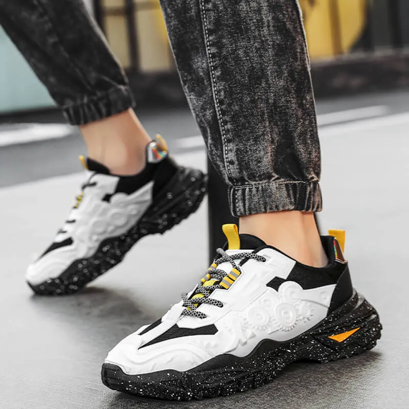 Chunky Mens Shoes - Velzard The Wheels Sneakers
