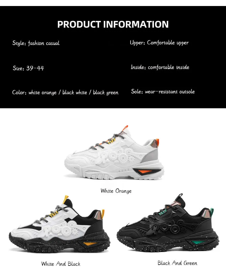 Chunky Mens Shoes - Velzard The Wheels Sneakers