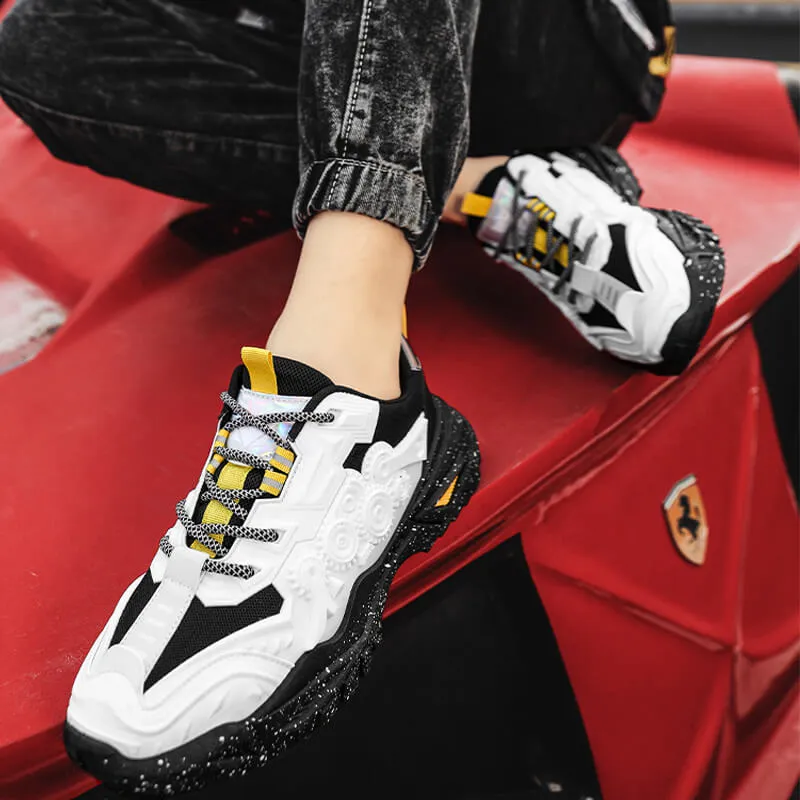 Chunky Mens Shoes - Velzard The Wheels Sneakers
