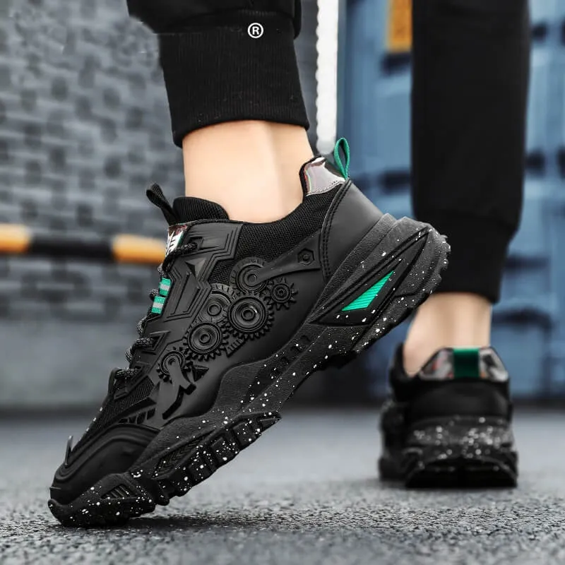 Chunky Mens Shoes - Velzard The Wheels Sneakers