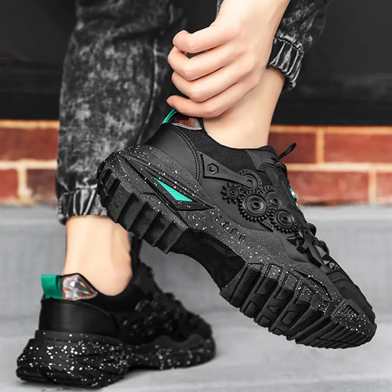 Chunky Mens Shoes - Velzard The Wheels Sneakers