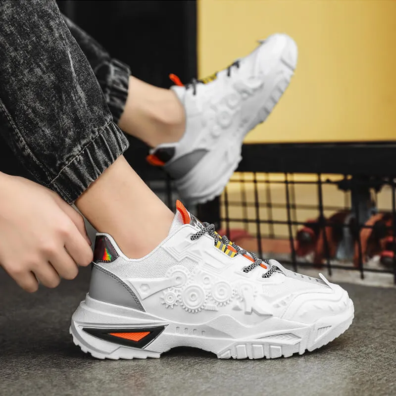 Chunky Mens Shoes - Velzard The Wheels Sneakers