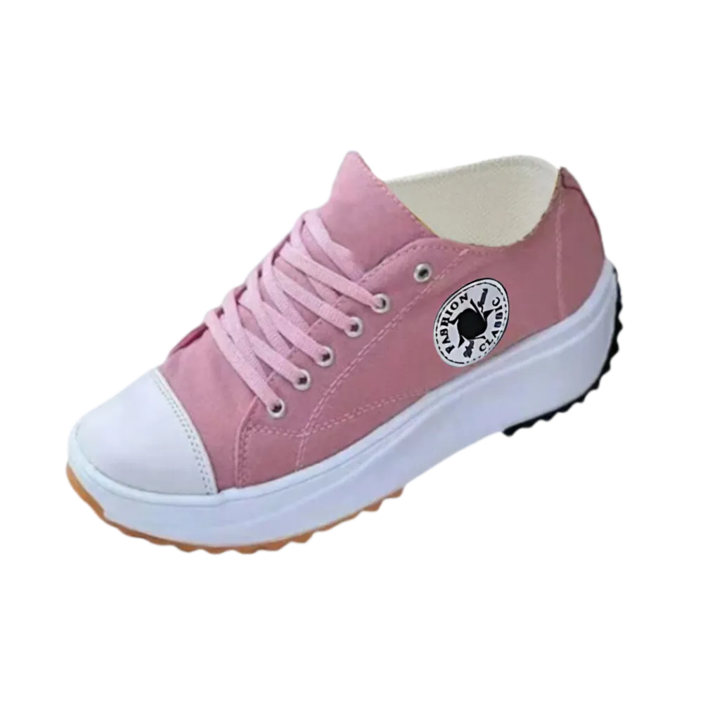 Comfortably Elevated Slip-Free Canvas Sneaker
