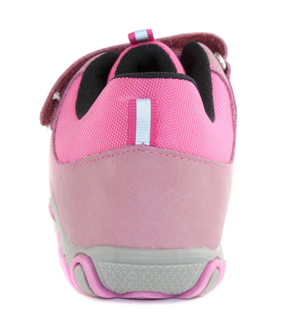 D.D. Step big kid girl waterproof double strap shoes pink size US 13-4