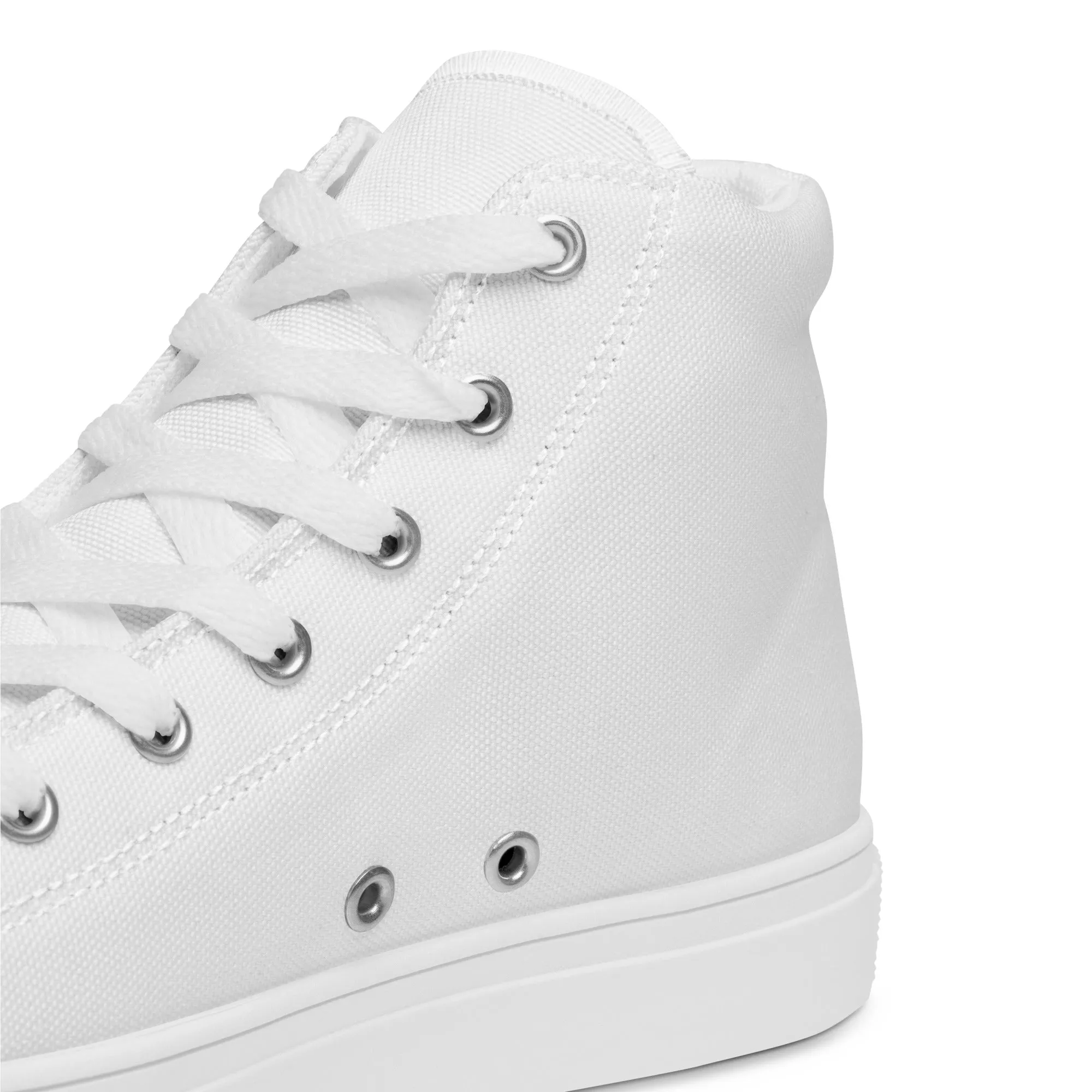 Faith Over Fear, Men’s high top canvas shoes