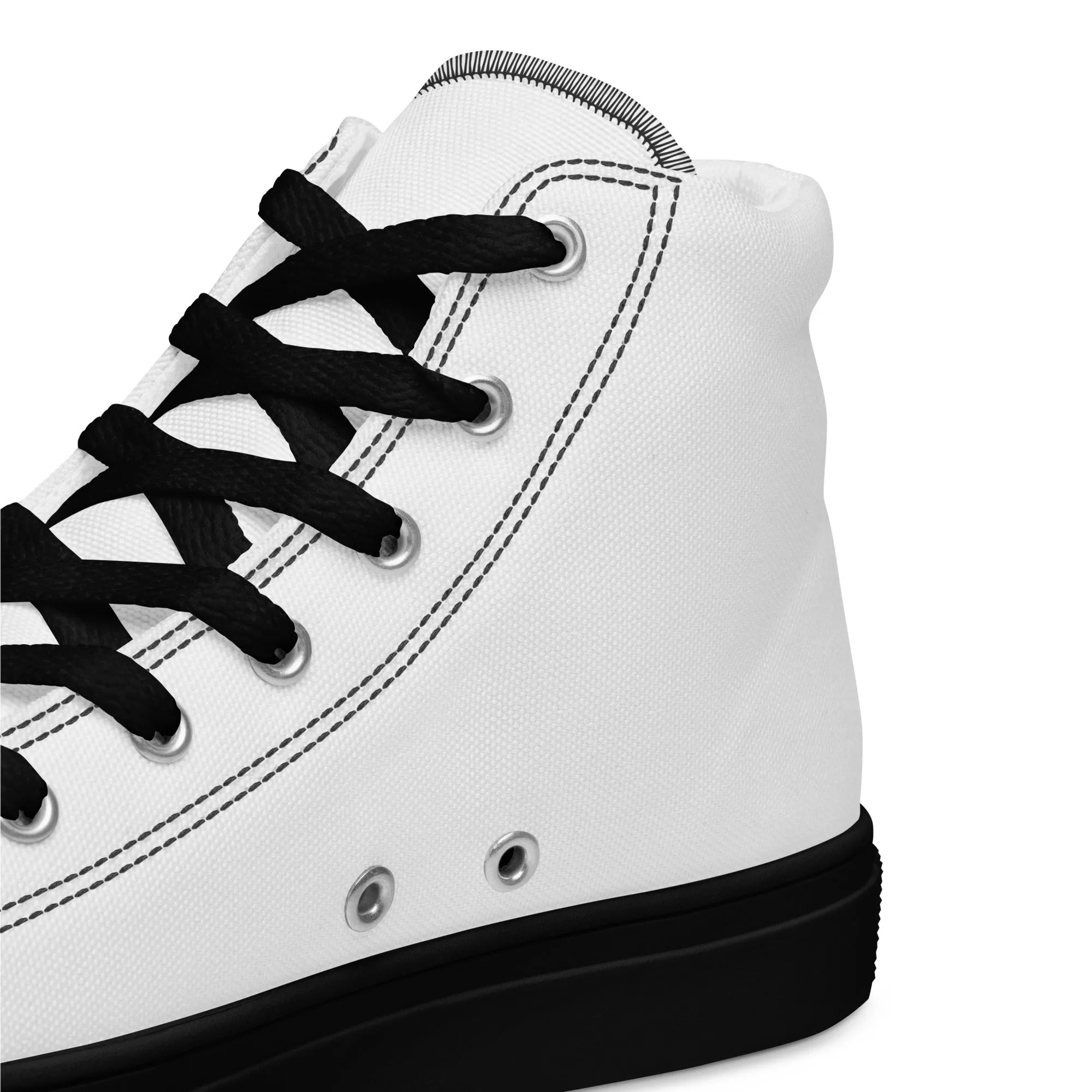 Faith Over Fear, Men’s high top canvas shoes