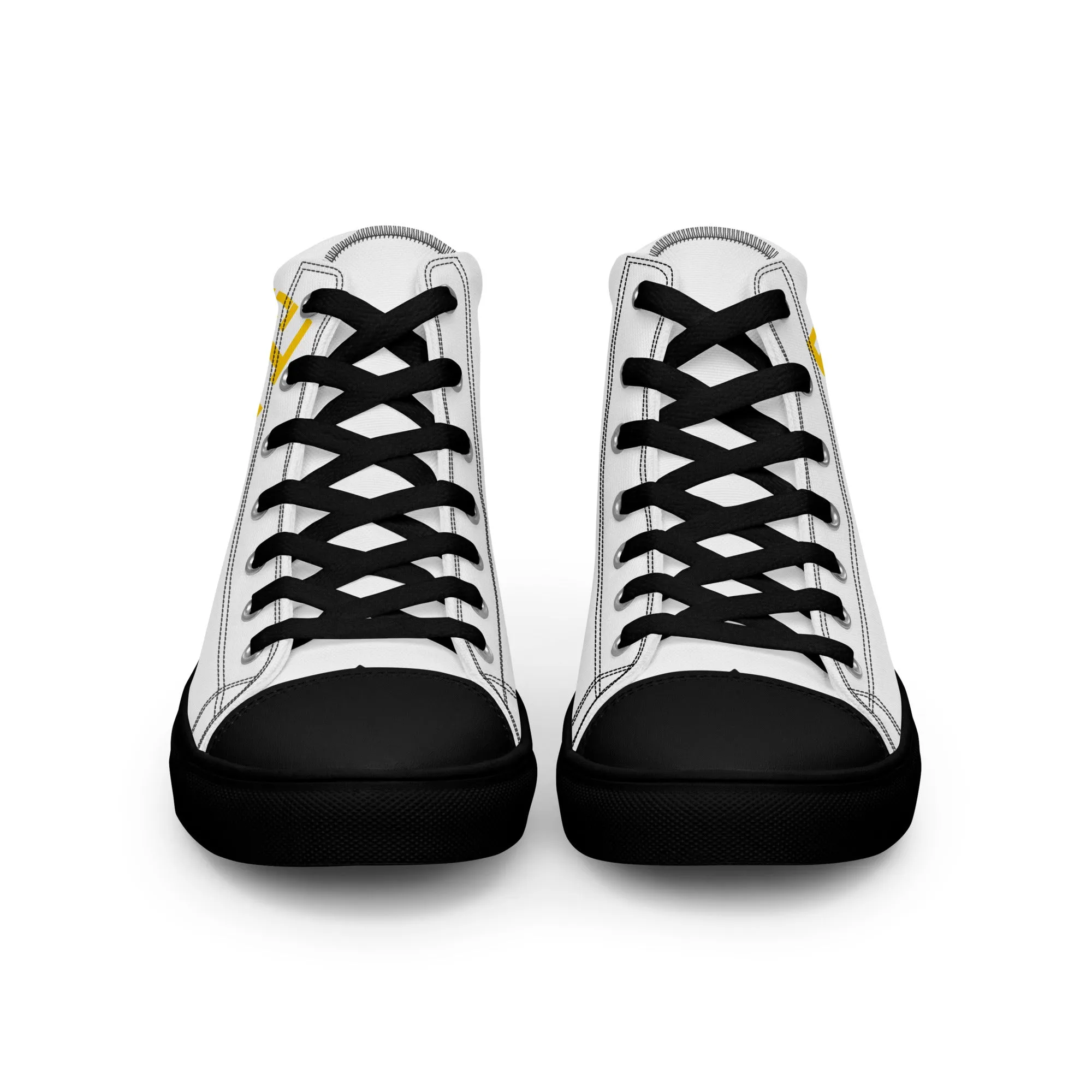 Faith Over Fear, Men’s high top canvas shoes