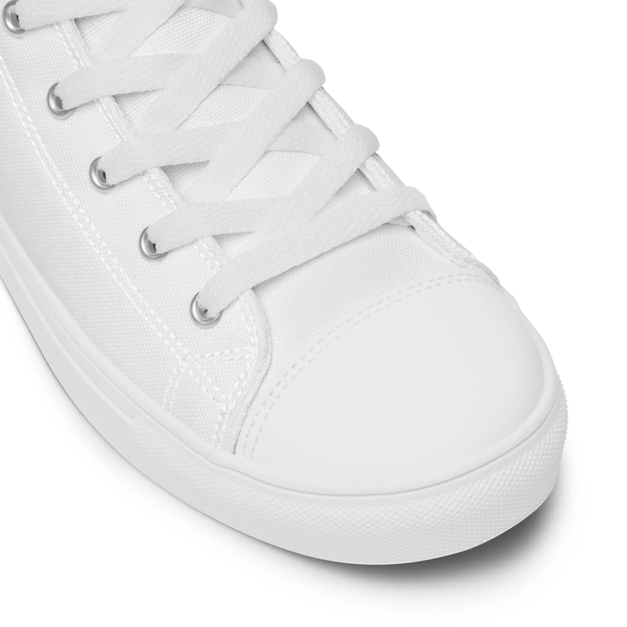 Faith Over Fear, Men’s high top canvas shoes