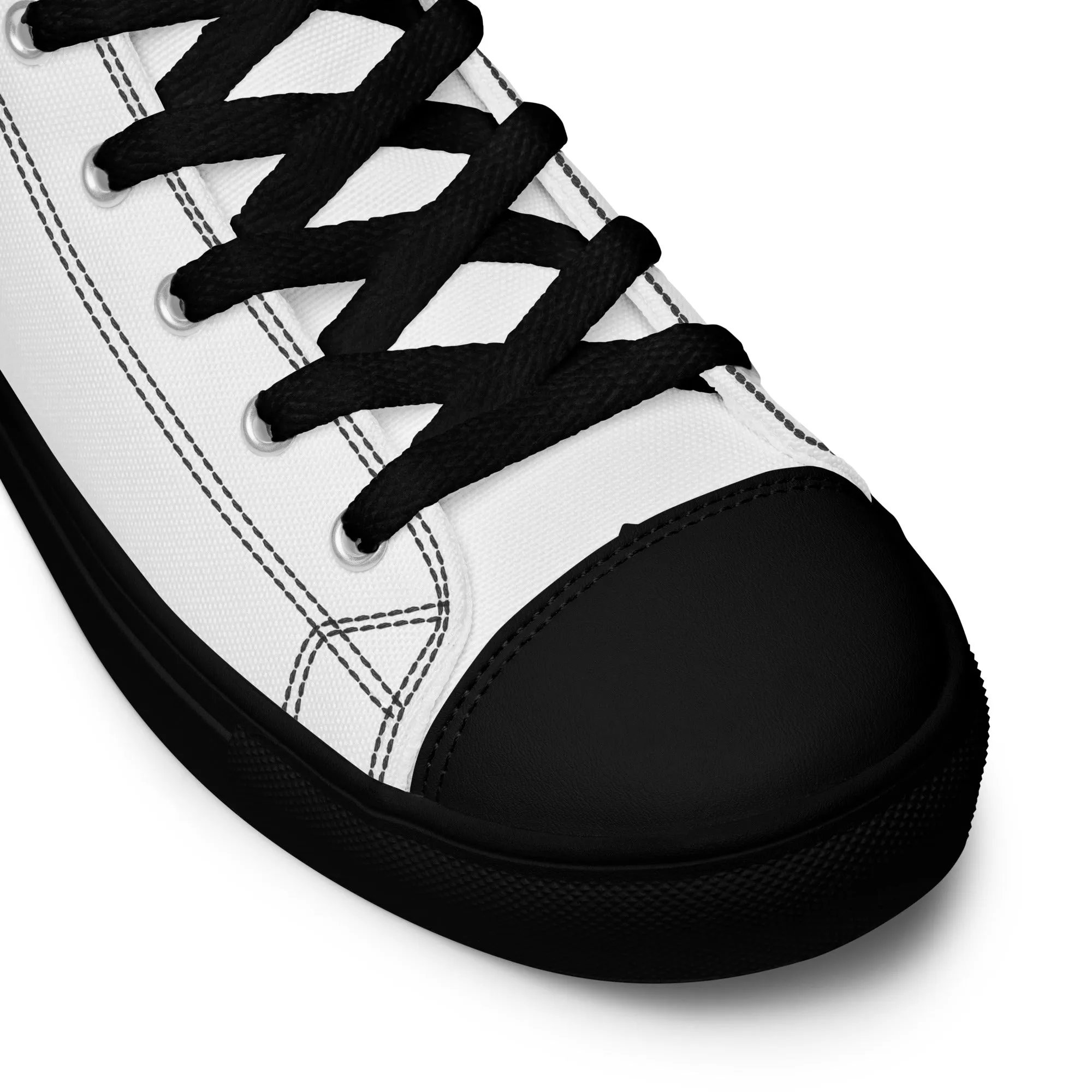 Faith Over Fear, Men’s high top canvas shoes